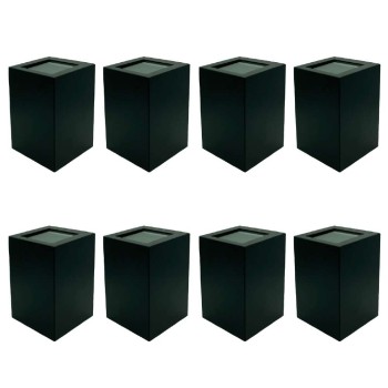 Kit 8 Arandelas Frankfurt 125MM 1xG9 Preto Fosco Germany