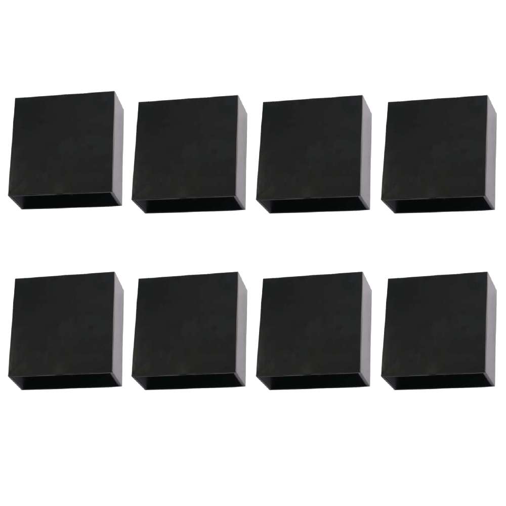 Kit 8 Arandelas Light Led 4w Facho Ajustável 3000k Preta