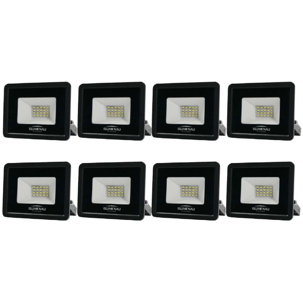 Kit 8 Refletores Led Tech 20W 6500K 76206000 Blumenau