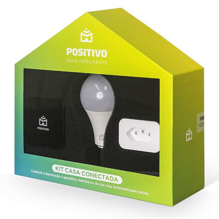 Kit Casa Conectada 3 Peças Positivo Casa Inteligente