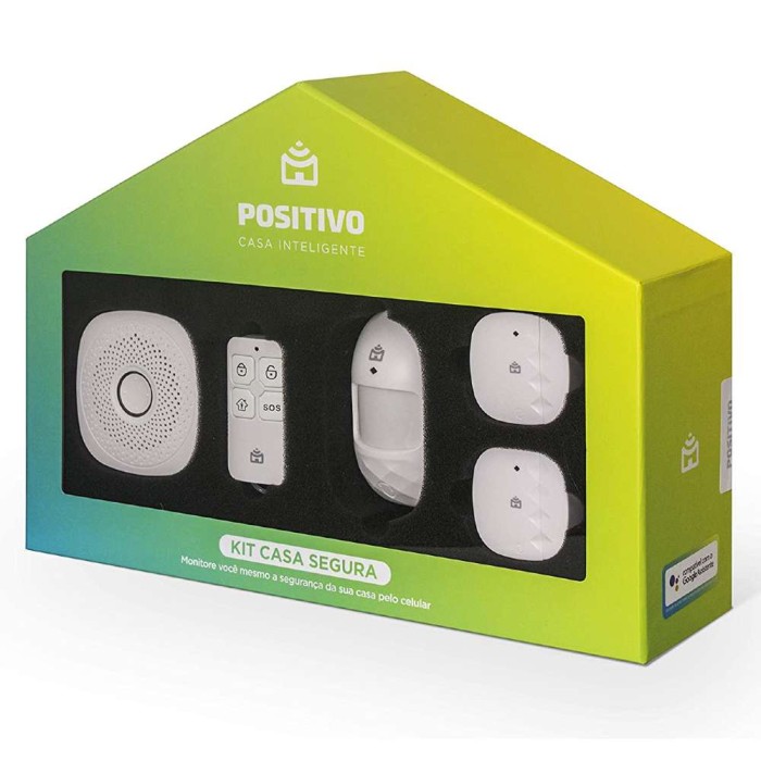 Kit Casa Segura Com Central de Alarme Smart Positivo