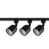 Kit 2 Trilhos Eletrificados Com 6 Spots Led 27W 6500K Preto