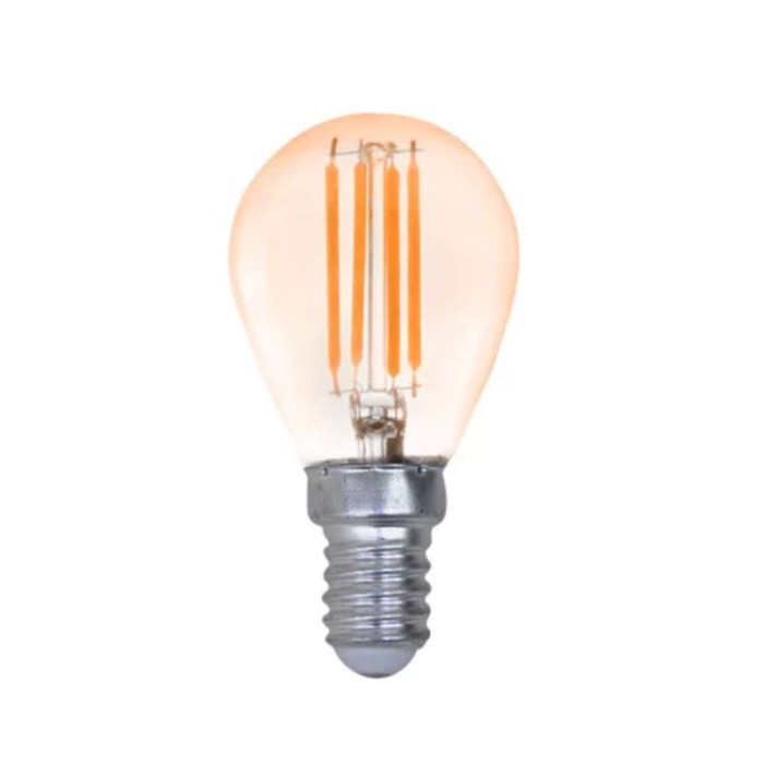 Lâmpada Led G45 Filamento 4w E14 2200k Branco-Quente Bivolt