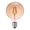 Lâmpada Led G95 Filamento 6w E27 2200k Branco-Quente Bivolt