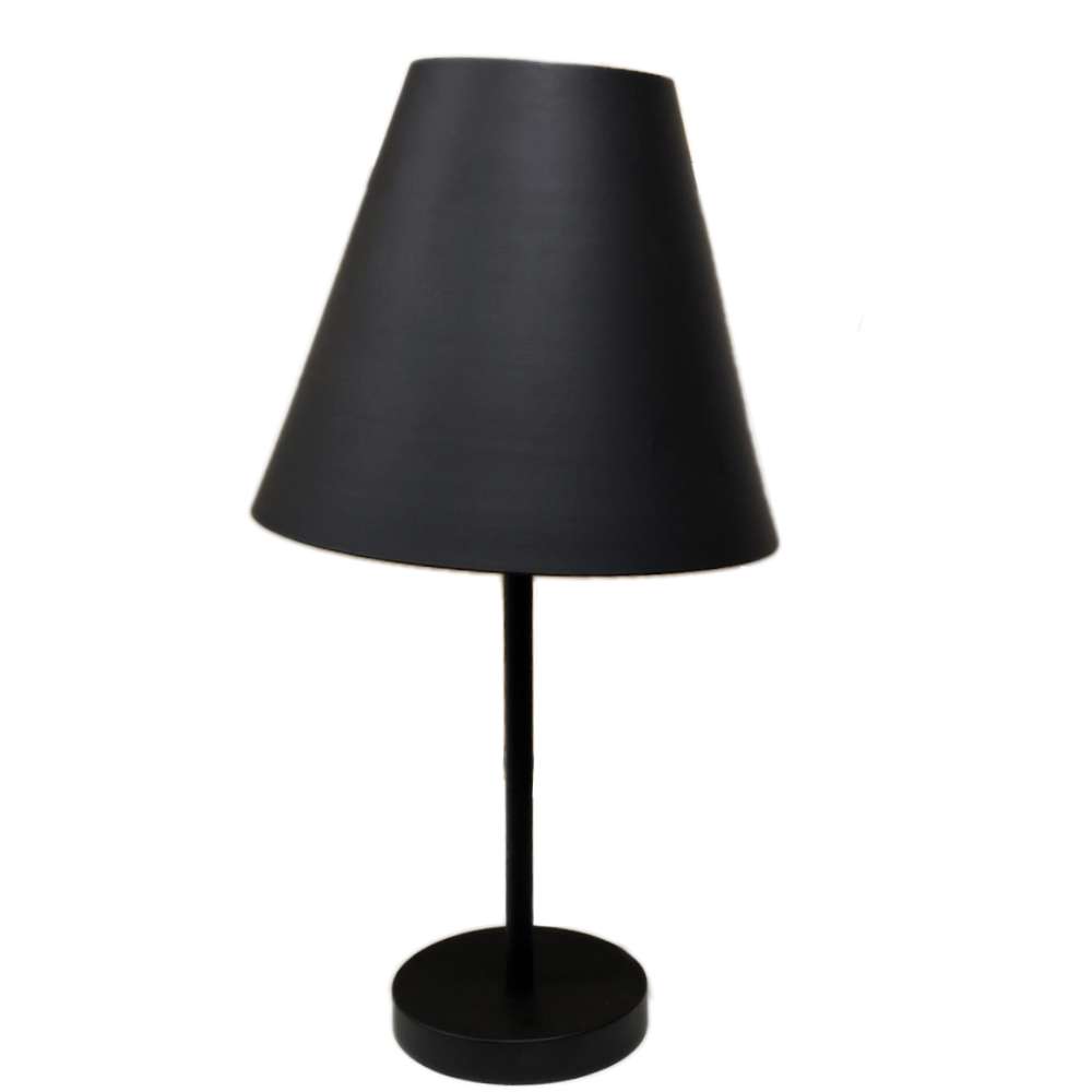 Luminaria de Mesa Color AL Preto Liso 22cm x 45cm Blumenau