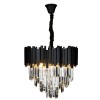 Lustre de Cristal Midas 55 Preto 550mm Bivolt Blumenau Lustre de Cristal Midas 55 Preto 550mm Bivolt Blumenau