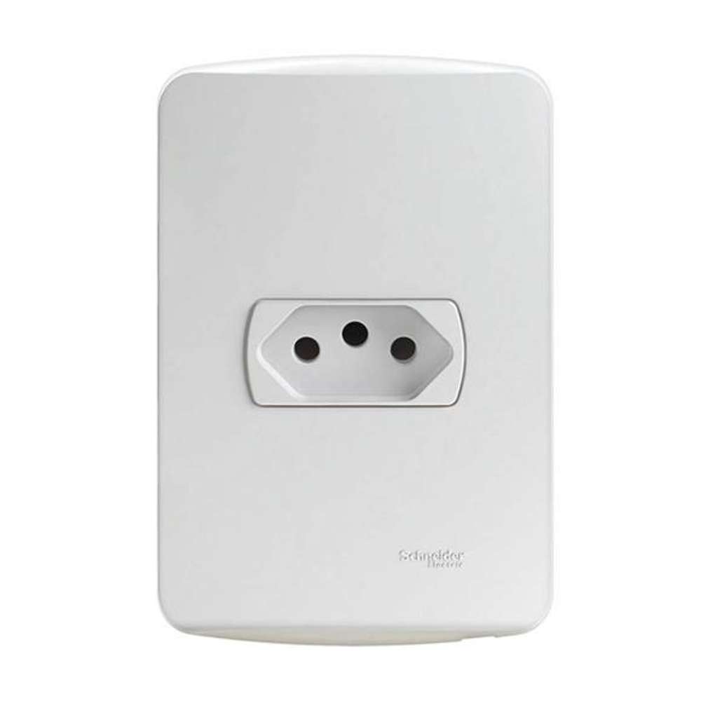 Miluz Tomada Branco 10A 250V Schneider