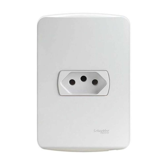 Miluz Tomada Branco 10A 250V Schneider