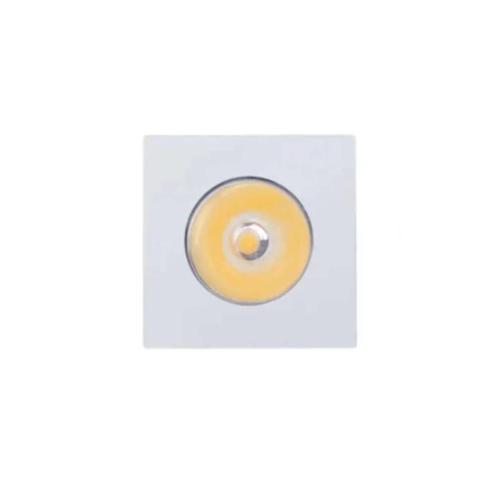 Mini Spot Led Branco Quadrado 3w 3000k Embutir Mbled