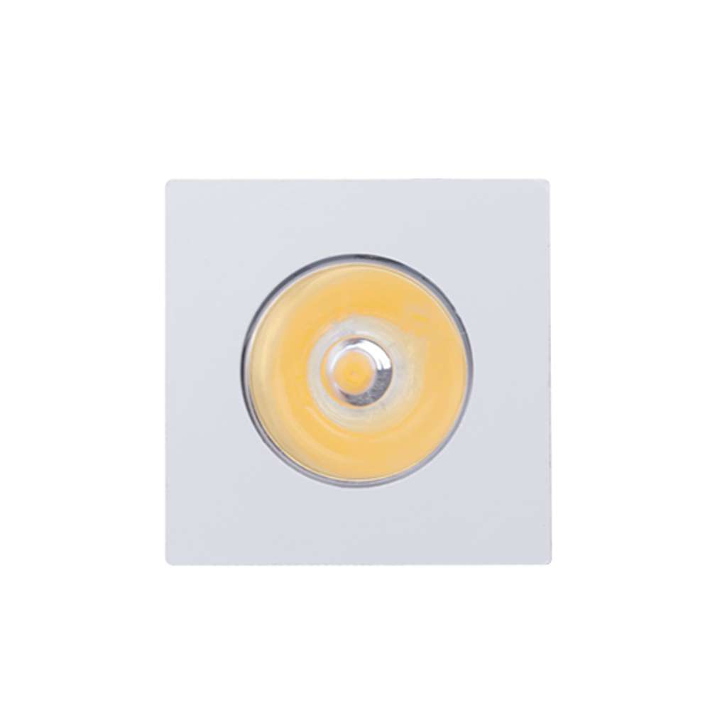 Mini Spot Led Embutir Quadrado Branco 3w 3000k Nordecor 6005