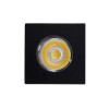 Mini Spot Led Preto Quadrado 1w 3000k Embutir Nordecor