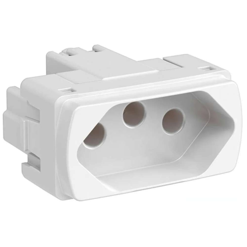 Modulo de Tomada Branco Miluz 10A 250v Schneider S3B70340