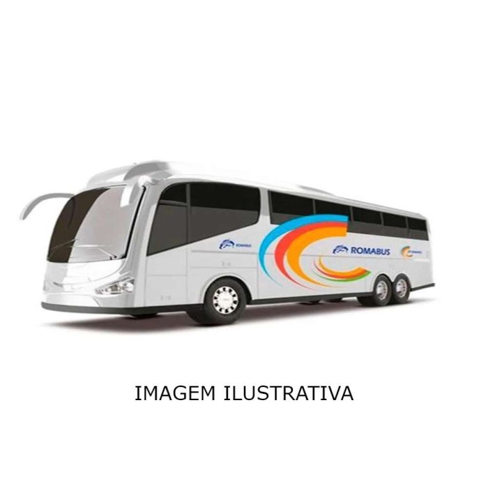 Ônibus Executivo Branco Ref.1900 Roma Brinquedos