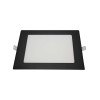 Painel Led Quadrado Embutir Preto 12w 6500k Branco-Frio Painel Led Quadrado Embutir Preto 12w 6500k Branco-Frio