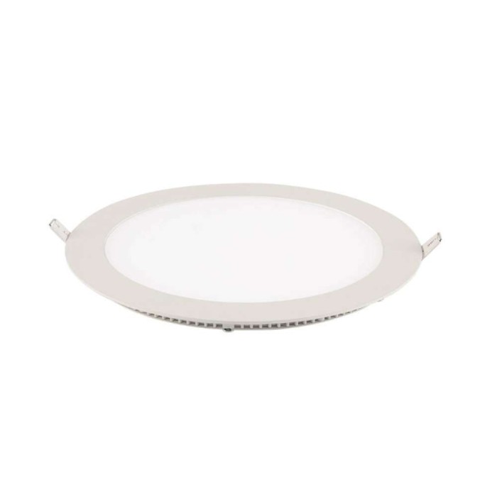 Painel Led Redondo Embutir Branco 12w 6500k Branco-Frio