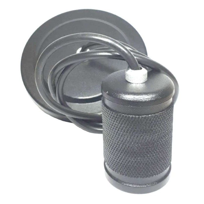 Pendente vintage fio cinza concreto 1,5M Blumenau 887676-14