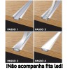 Perfil de Embutir fitas led 30MM de largura com 2M