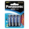 Pilha Comum Panasonic AA Cartela Com 8 Unidades