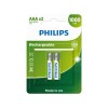 Pilha Philips Recarregável AAA 1.2V 1000mAh 2UN HR03 MICRO Pilha Philips Recarregável AAA 1.2V 1000mAh 2UN HR03 MICRO