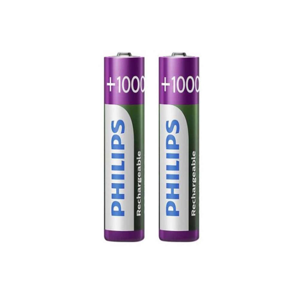 Pilha Philips Recarregável AAA 1,2V R03B2RTU10/97