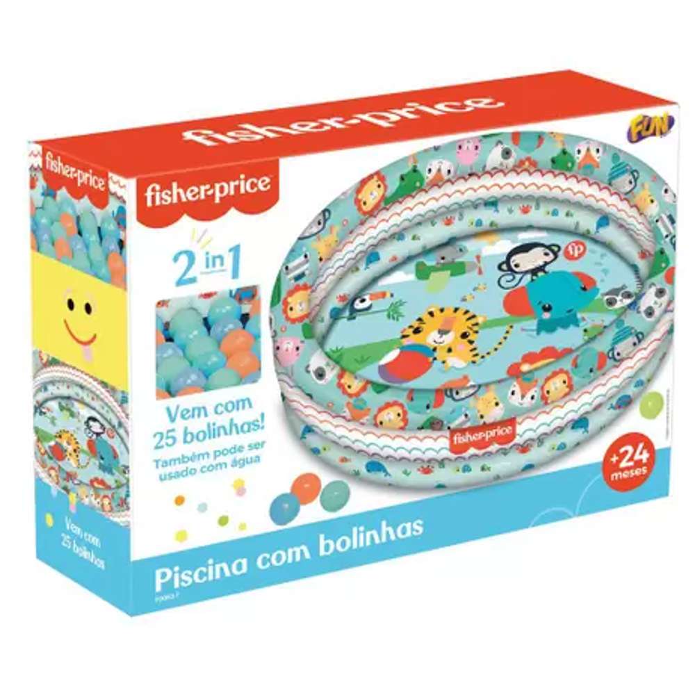 Piscina Inflável 2 em 1 Fisher Price - Fun F0053-7