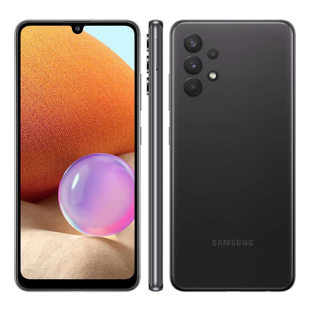 Smartphone Samsung Galaxy A32 128GB Preto 4G Câmera Traseira