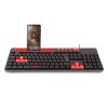 Teclado Gamer Multimídia Vermelho C/suporte De Celular Gk120 Teclado Gamer Multimídia Vermelho C/suporte De Celular Gk120