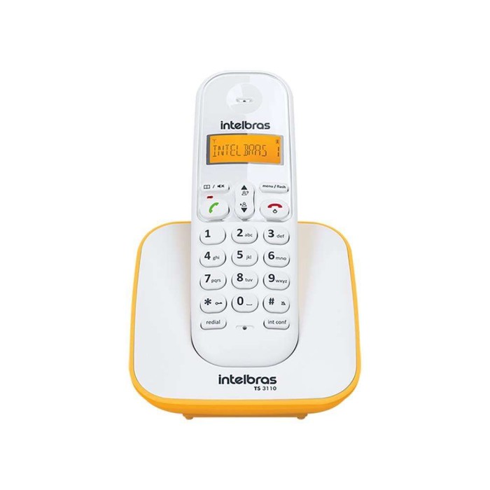 Telefone Digital sem Fio TS 3110 Branco/Amarelo