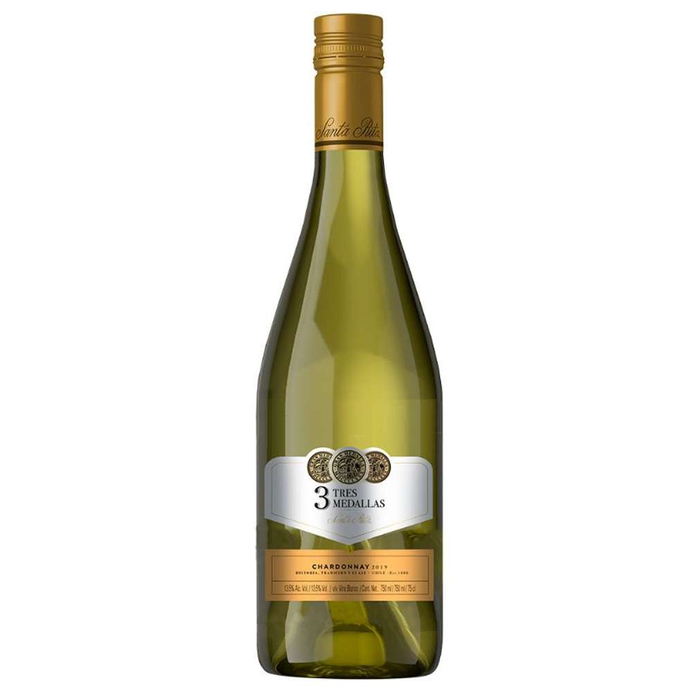 Vinho Branco Tres Medallas Chardonnay 2020 750ML