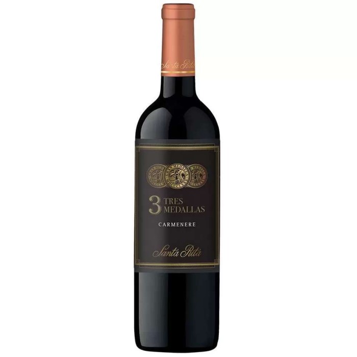 Vinho Tinto Tres Medallas Carmenere 2020 750ML