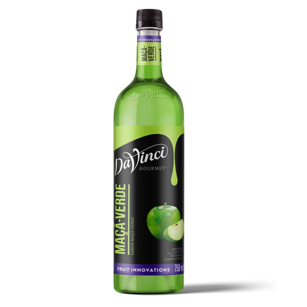 Xarope para Drinks Maça-verde 750ml Davinci Gourmet